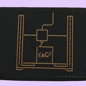 2" x 3" Engraved Leather Patch