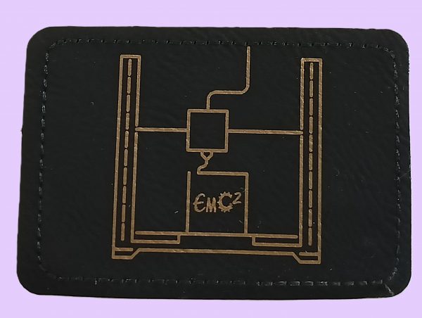 2" x 3" Engraved Leather Patch