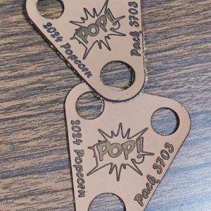 3-holed Scout Leather Woggle, Customized