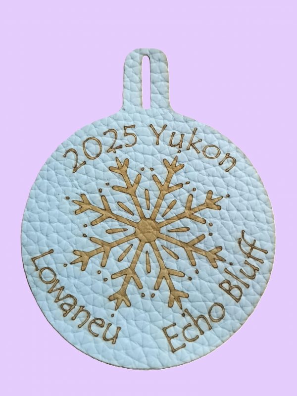Customized Hanging Patch, 3" leather / leatherlike material.  Perfect for scouting event patches.  Set of 12 patches.