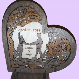 3D Layered Heart Sign, perfect for Wedding, Anniversary, Valentine's