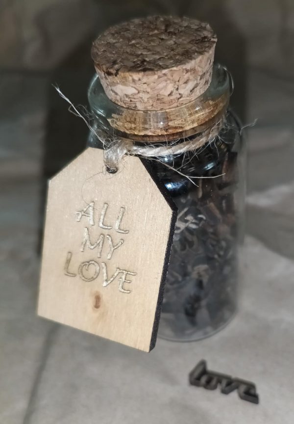 "All My Love", Jar filled with "Love"